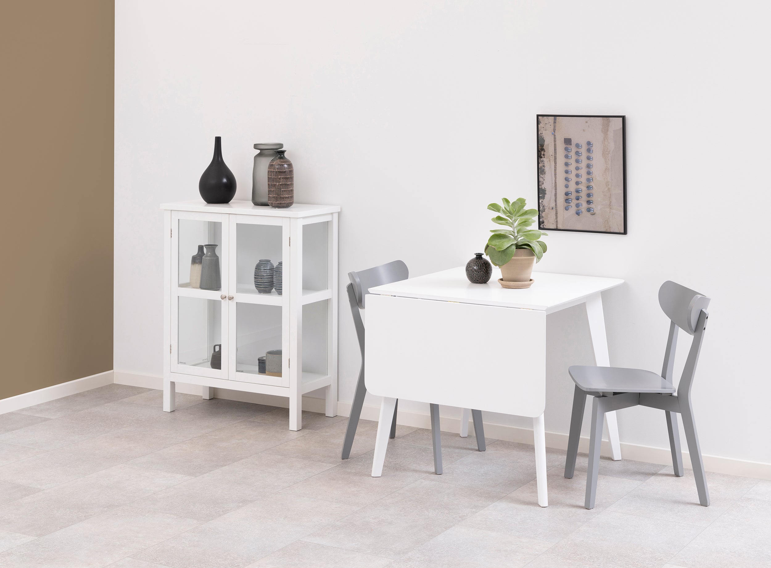Stół do jadalni rozkładany Gemirro 80-120x80 cm biały
