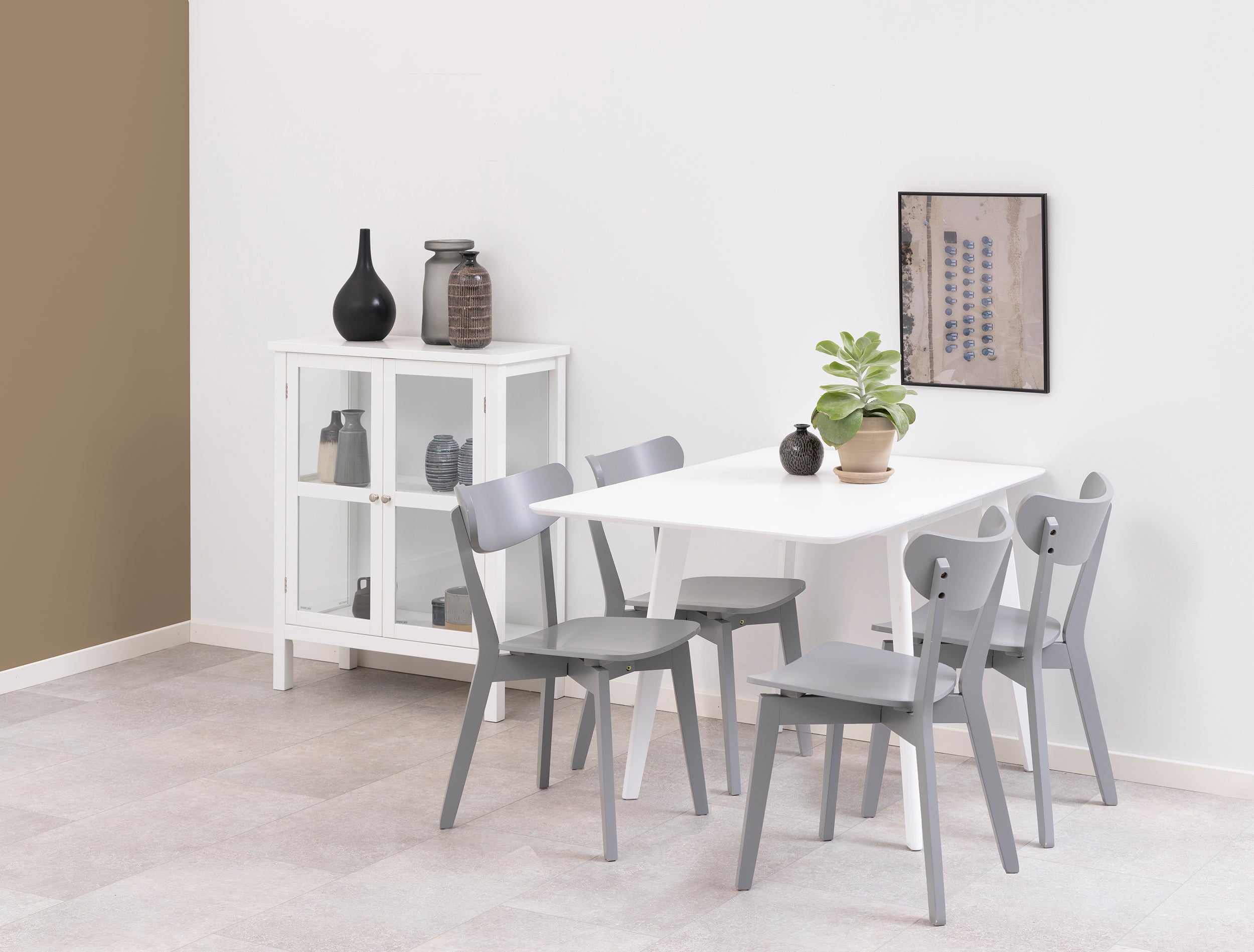 Stół do jadalni rozkładany Gemirro 80-120x80 cm biały