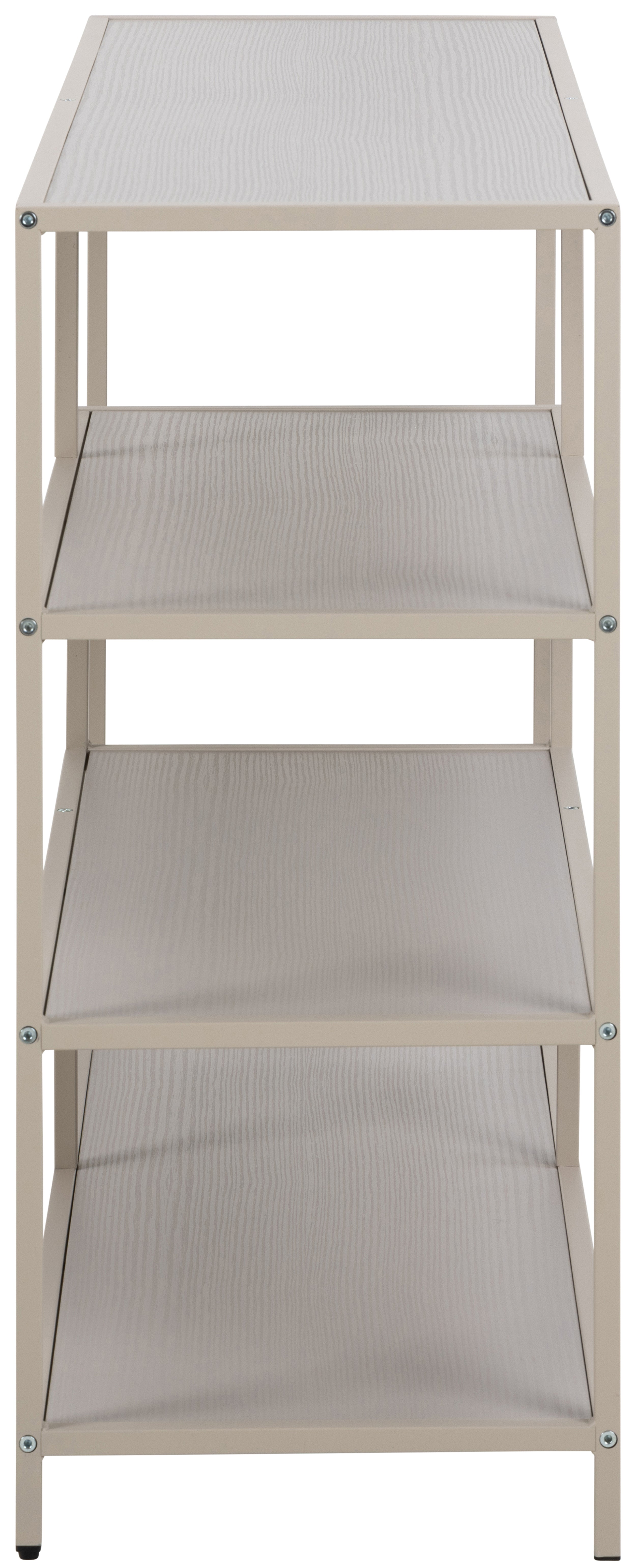 Regał Seaford 114 cm niski beżowy