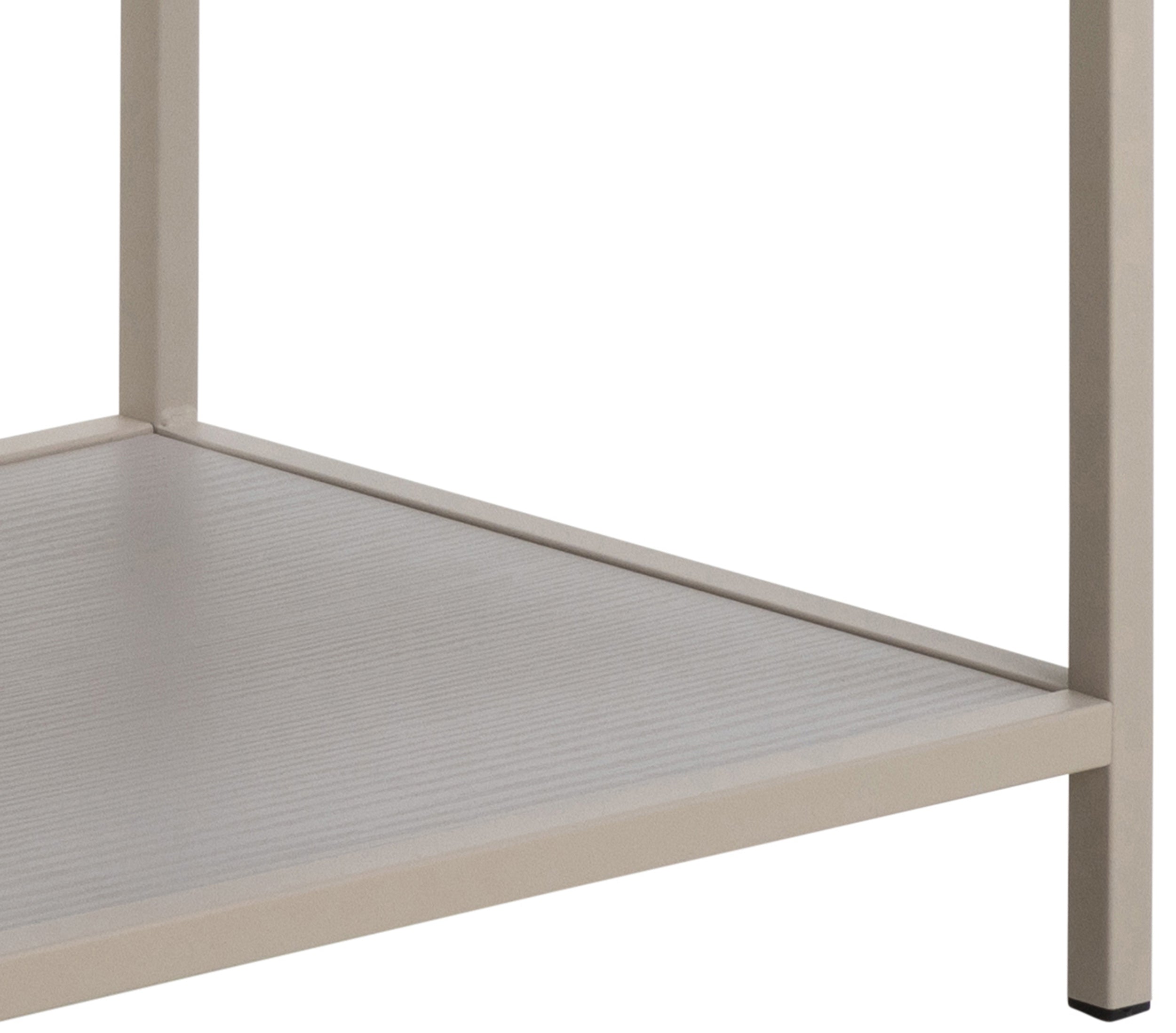 Regał Seaford 114 cm niski beżowy