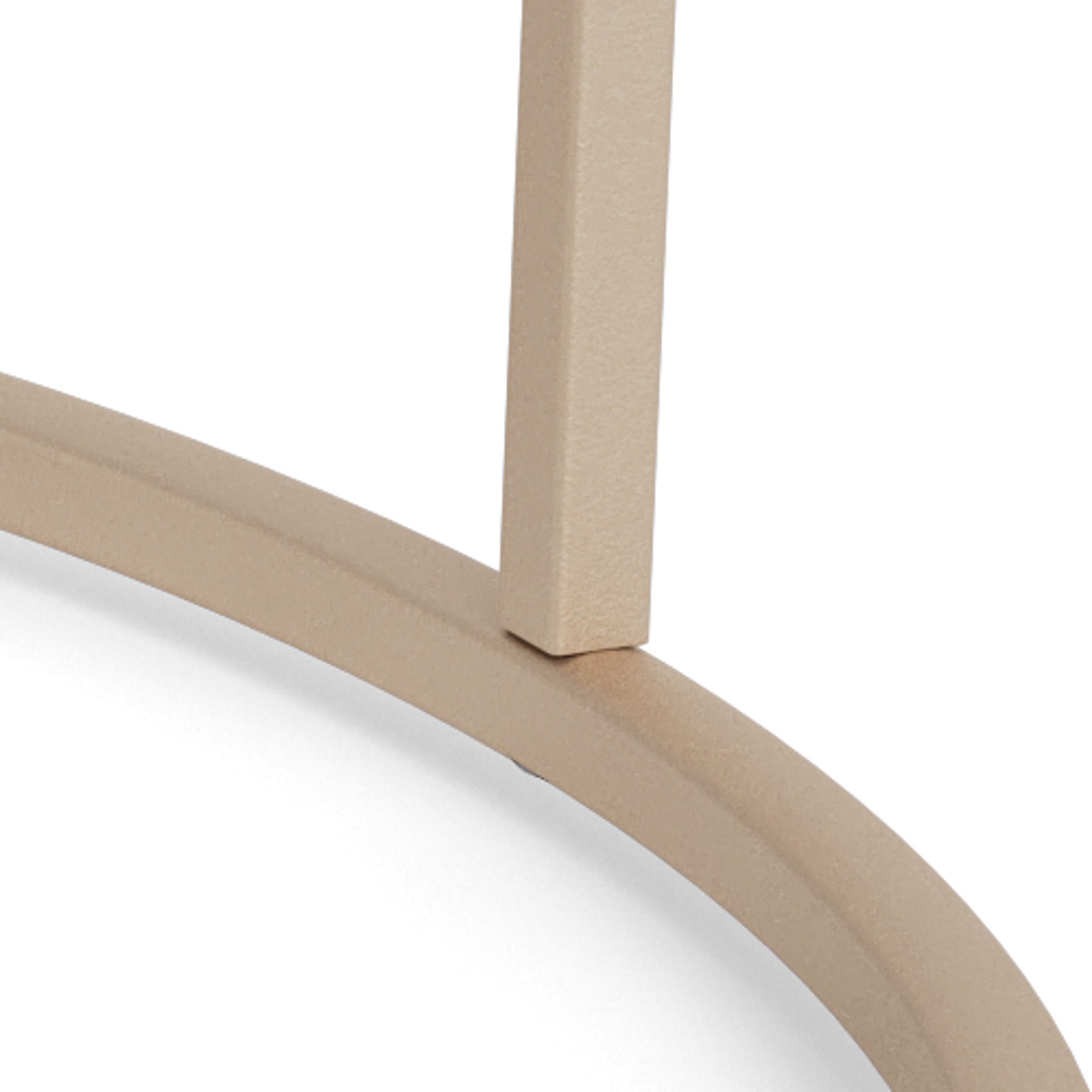 Stolik kawowy Seaford średnica 80 cm beżowy