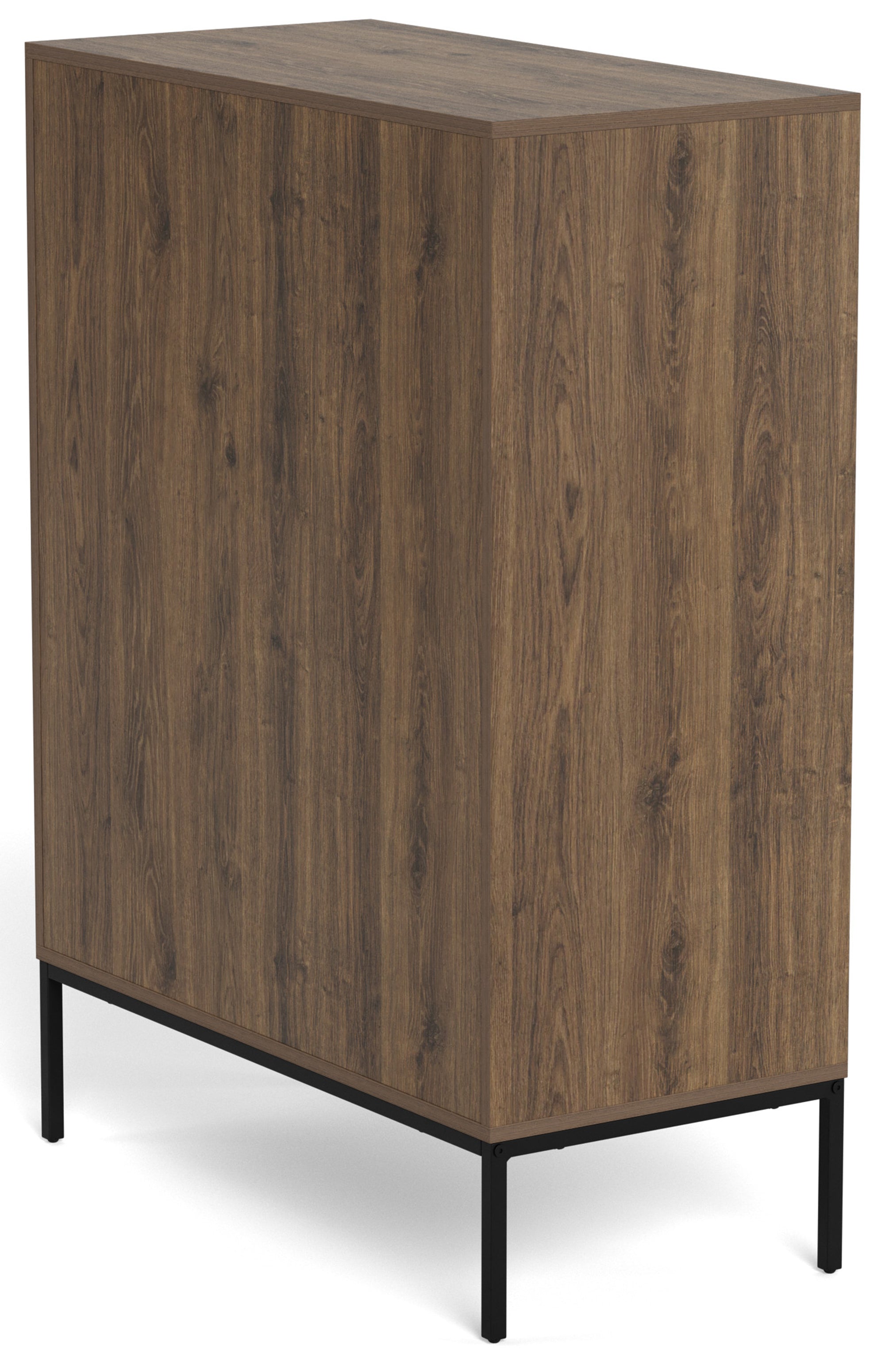 Komoda Palmdale z trzema szufladami 80 cm dąb palony