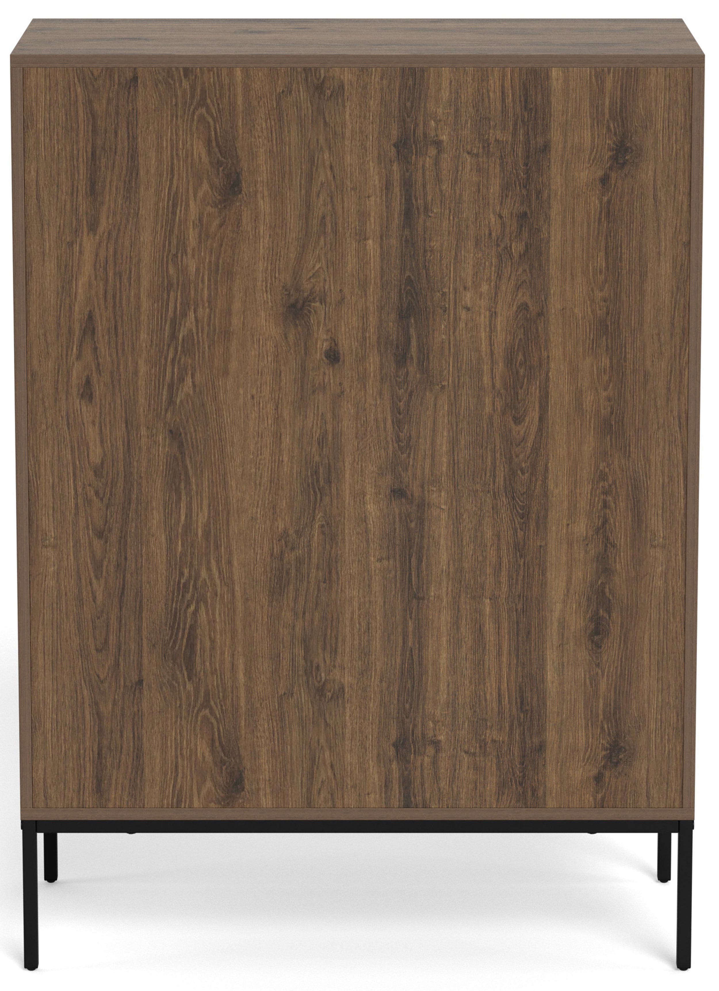 Komoda Palmdale z trzema szufladami 80 cm dąb palony