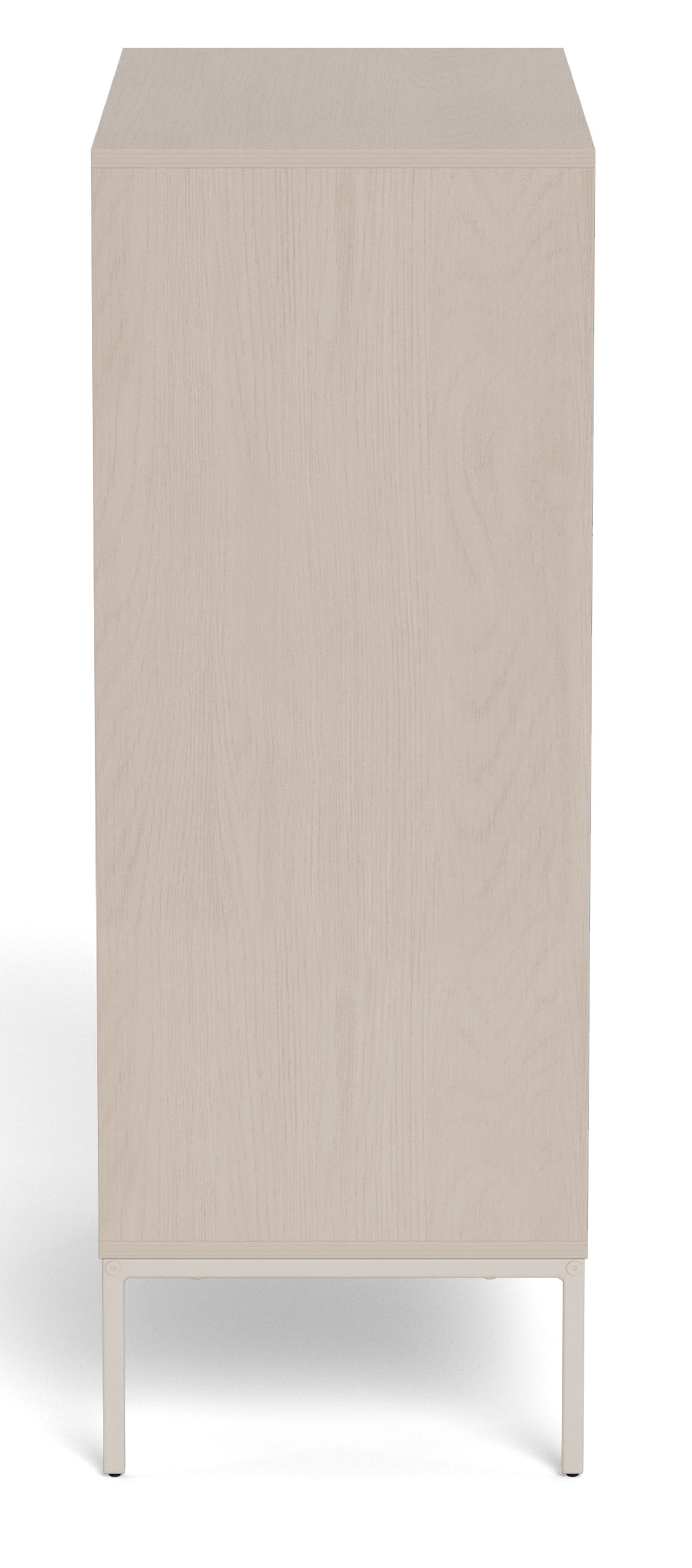 Komoda Palmdale z trzema szufladami 80 cm dąb bielony