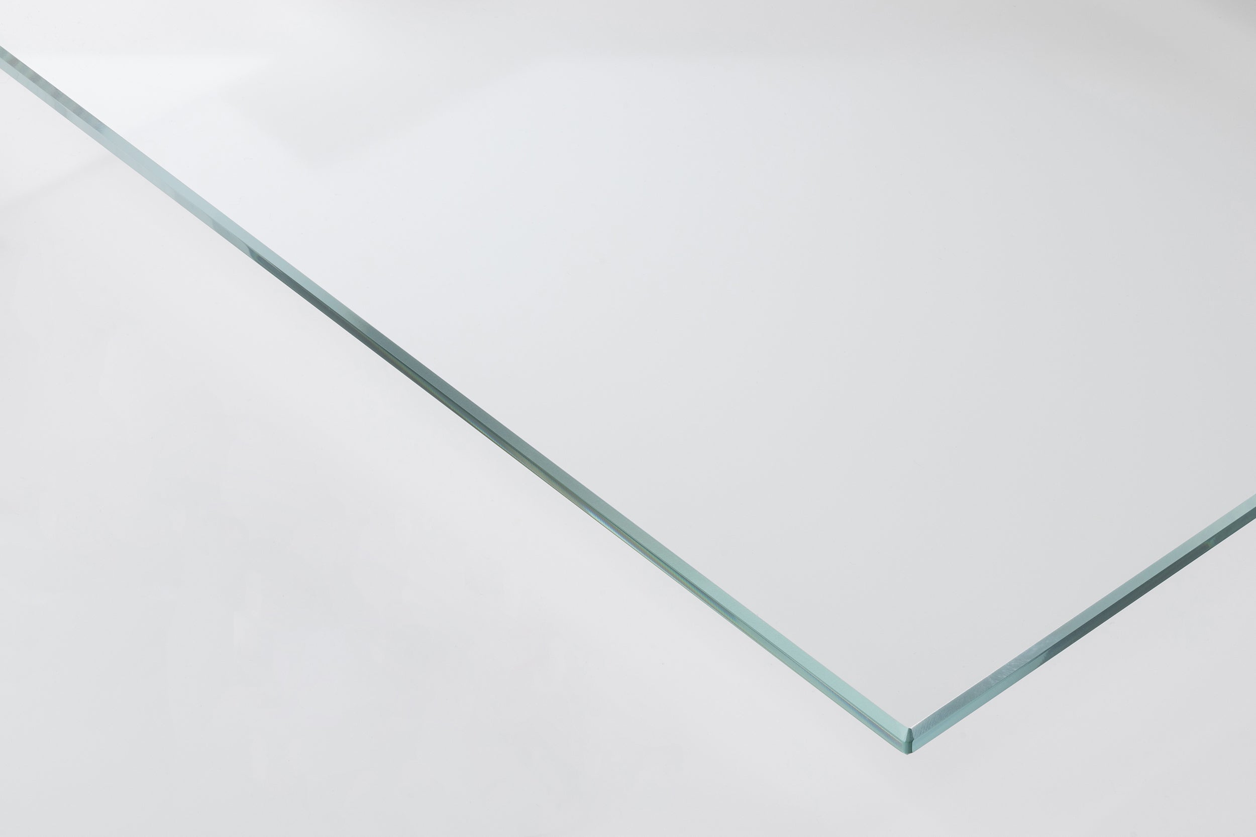Stolik kawowy Samos średnica 80 cm transparentny szklany