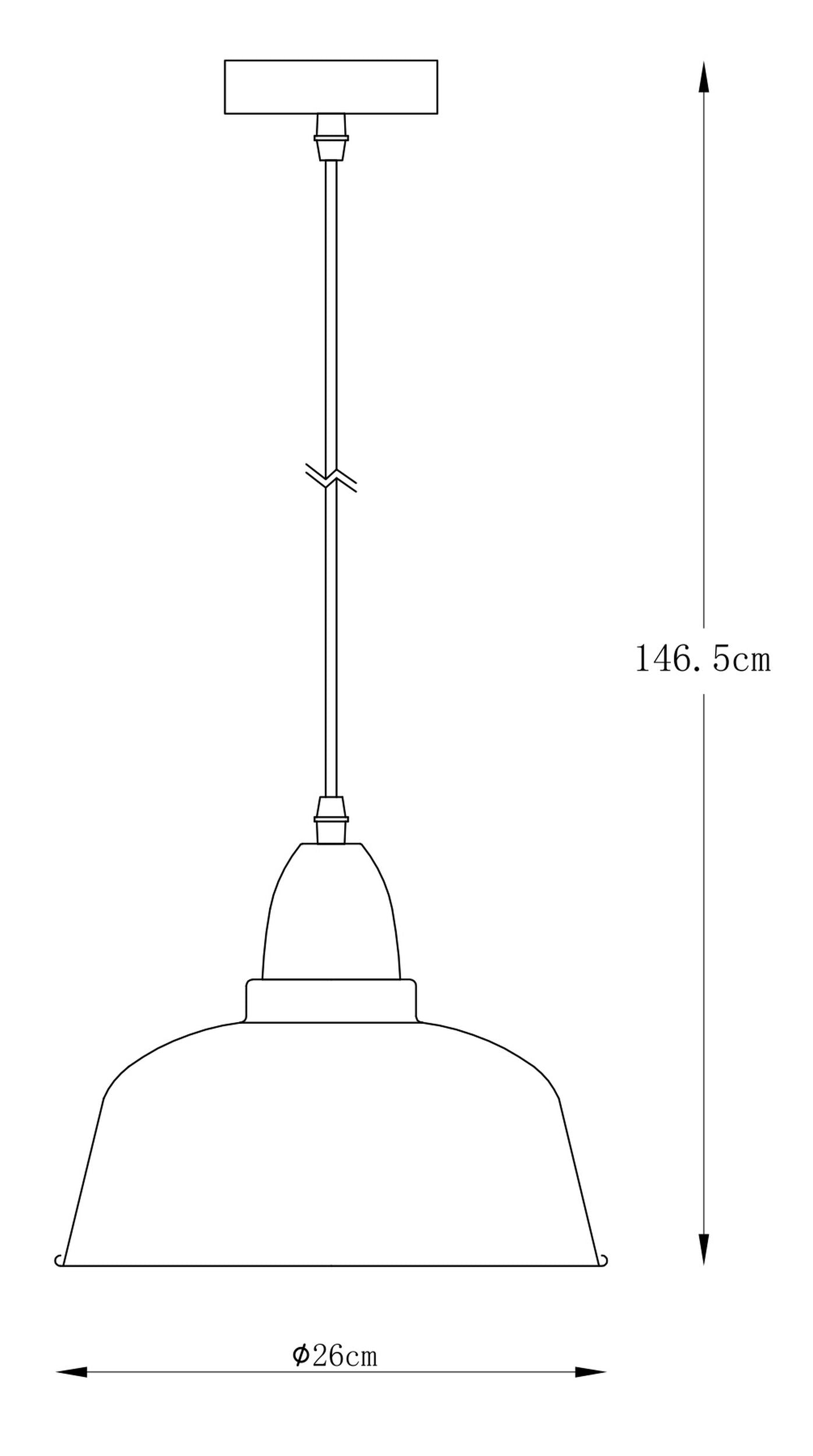 Lampa wisząca Mensa x1 złoto-czarna