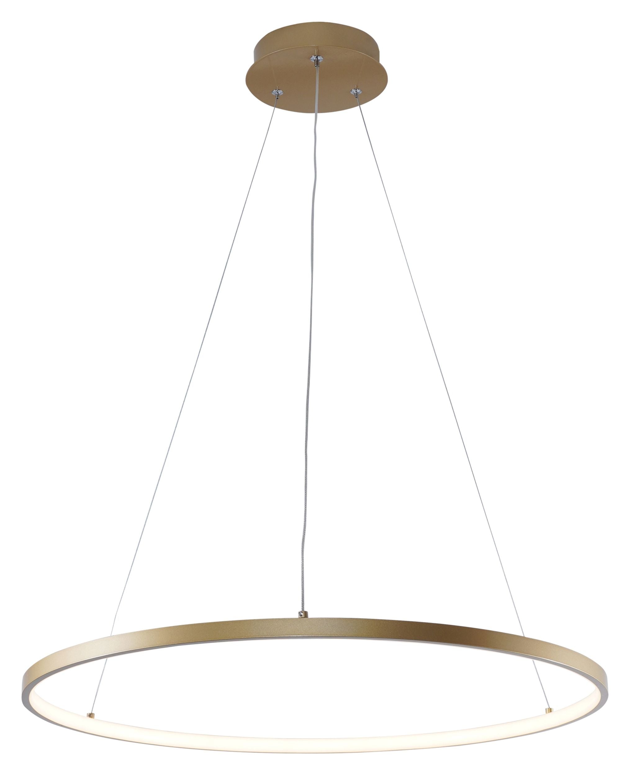 Lampa wisząca Breno LED średnica 60 cm złota