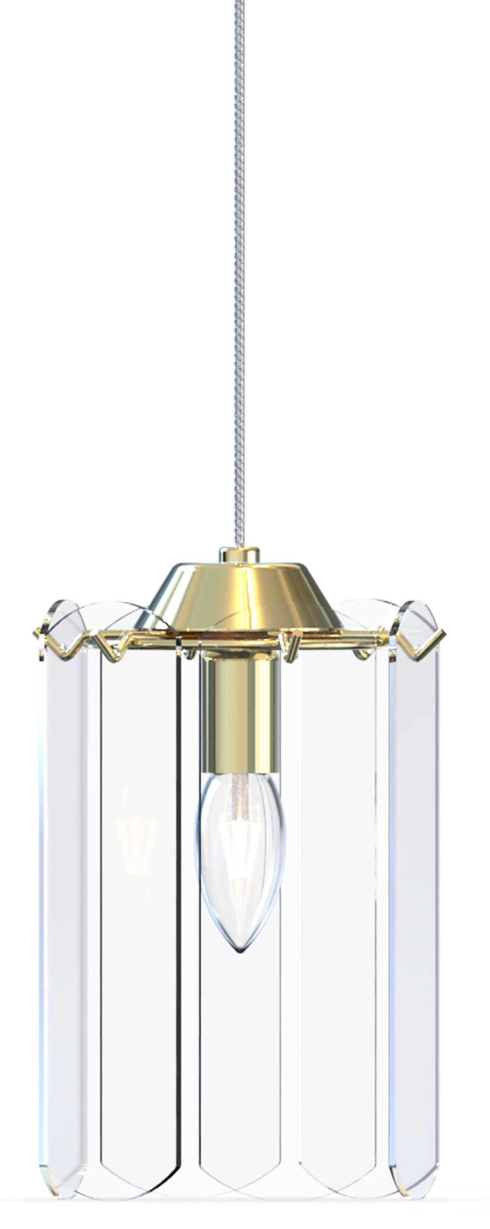 Lampa wisząca Nira x1 złota