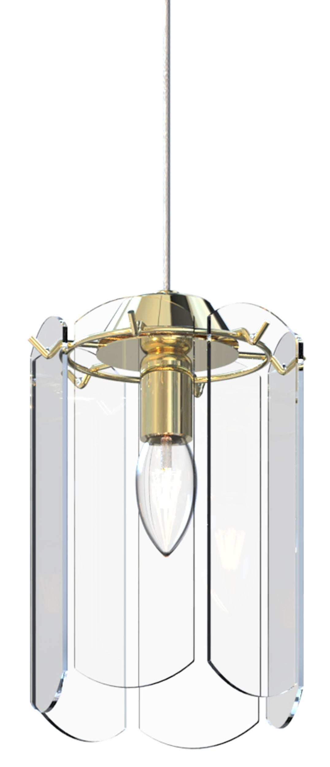 Lampa wisząca Nira x1 złota