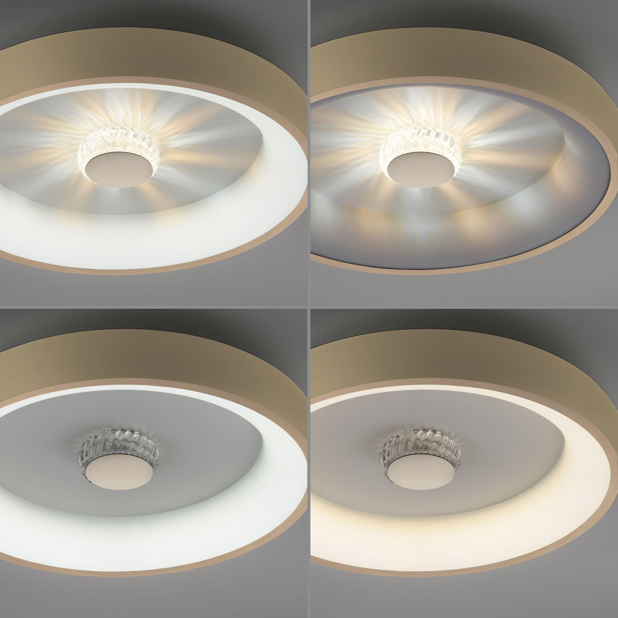 Plafon Vertigo LED matowy mosiądz