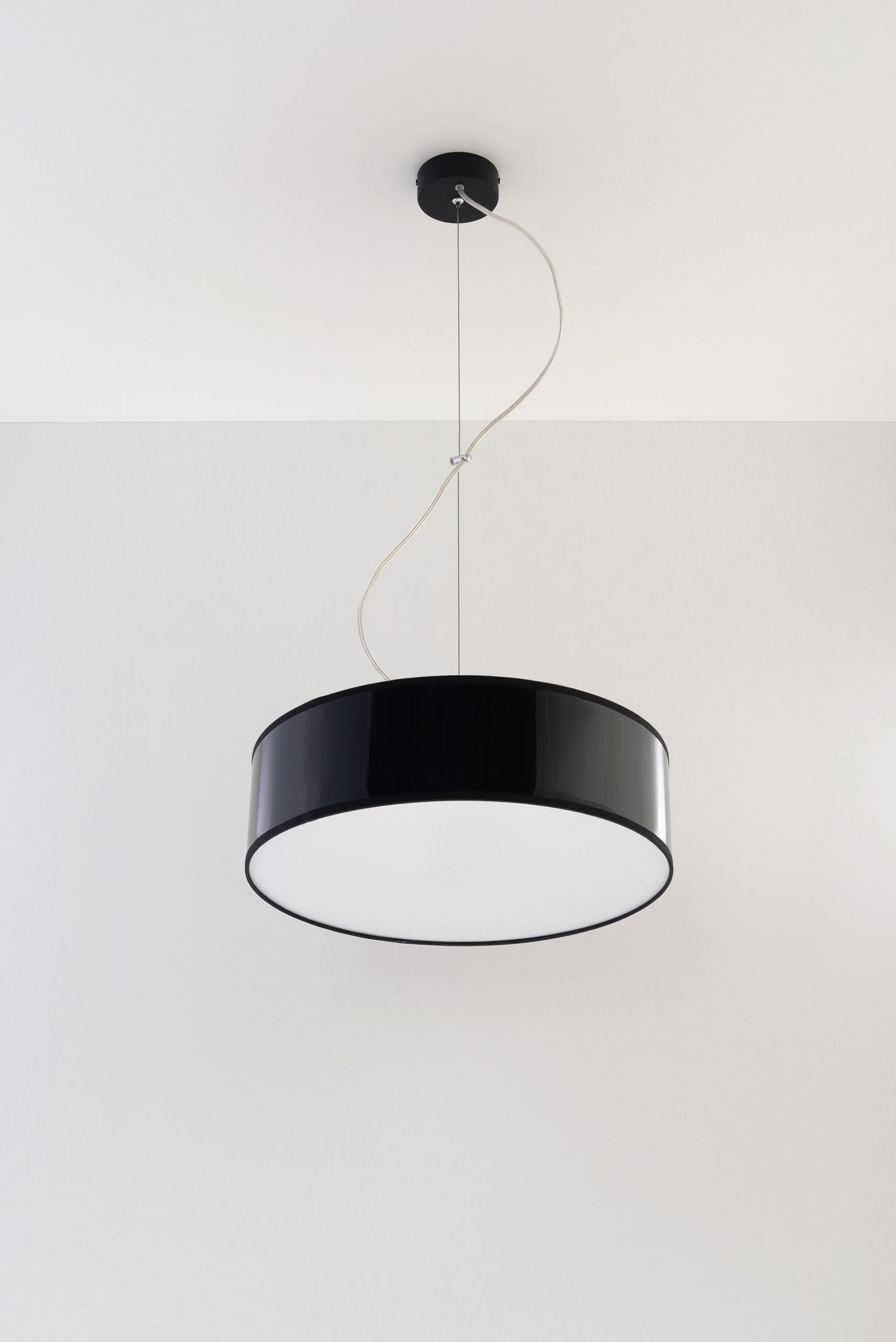 Lampa wisząca Qudette średnica 35 cm czarna