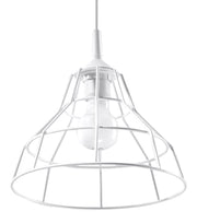 Lampa wisząca Yallane średnica 25 cm stalowa biała