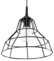 Lampa wisząca Yallane średnica 25 cm stalowa czarna