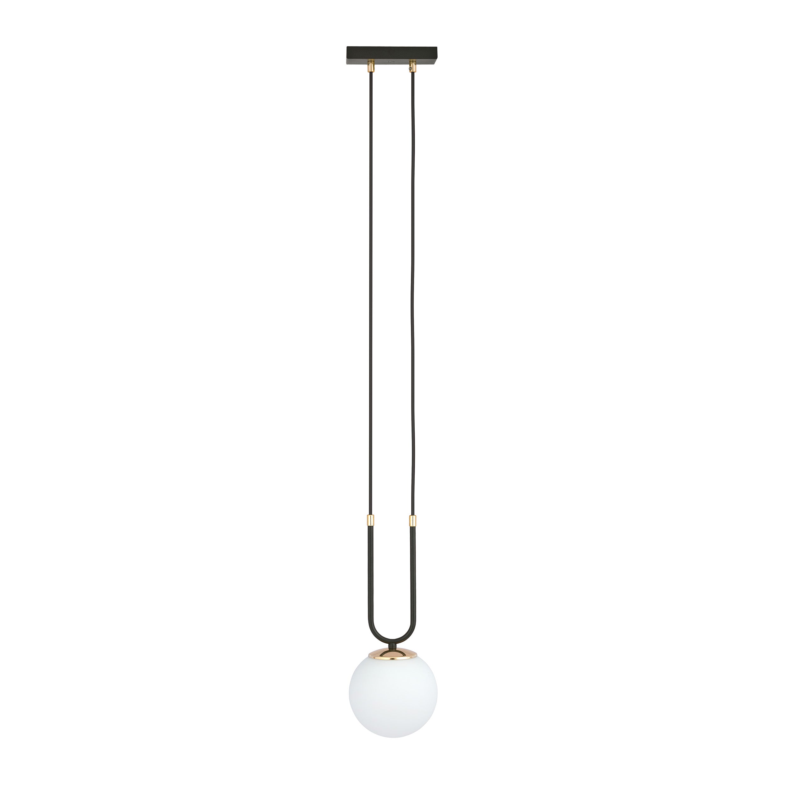 Lampa wisząca Greerlan czarno-biała