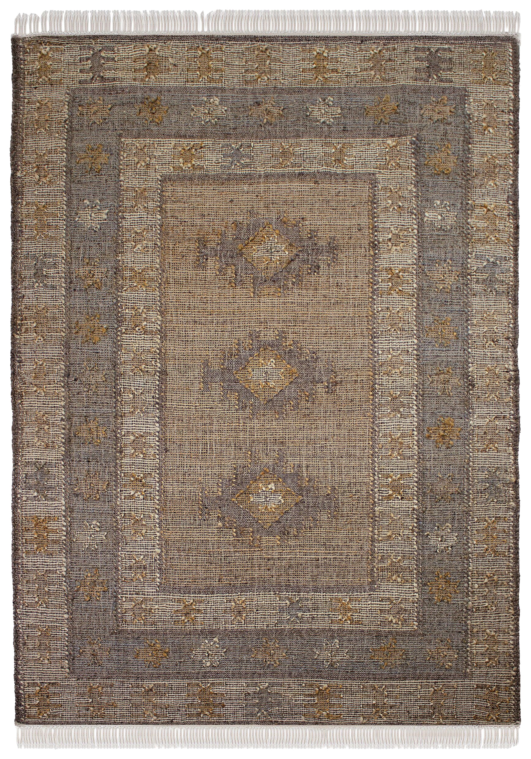 Dywan z wełną i jutą Avena Vintage 160x230 cm beżowy
