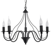 Żyrandol Choccate średnica 60 cm x5 czarny