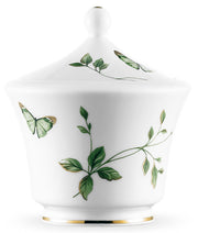 Cukiernica porcelanowa Margaret 350 ml biało-zielona