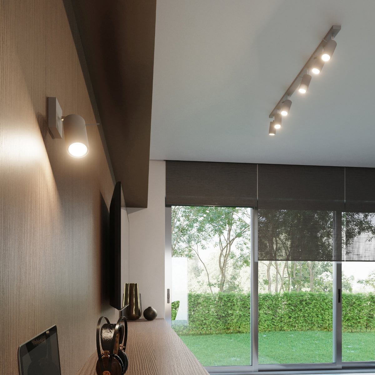 Plafon Ring 6L szary
