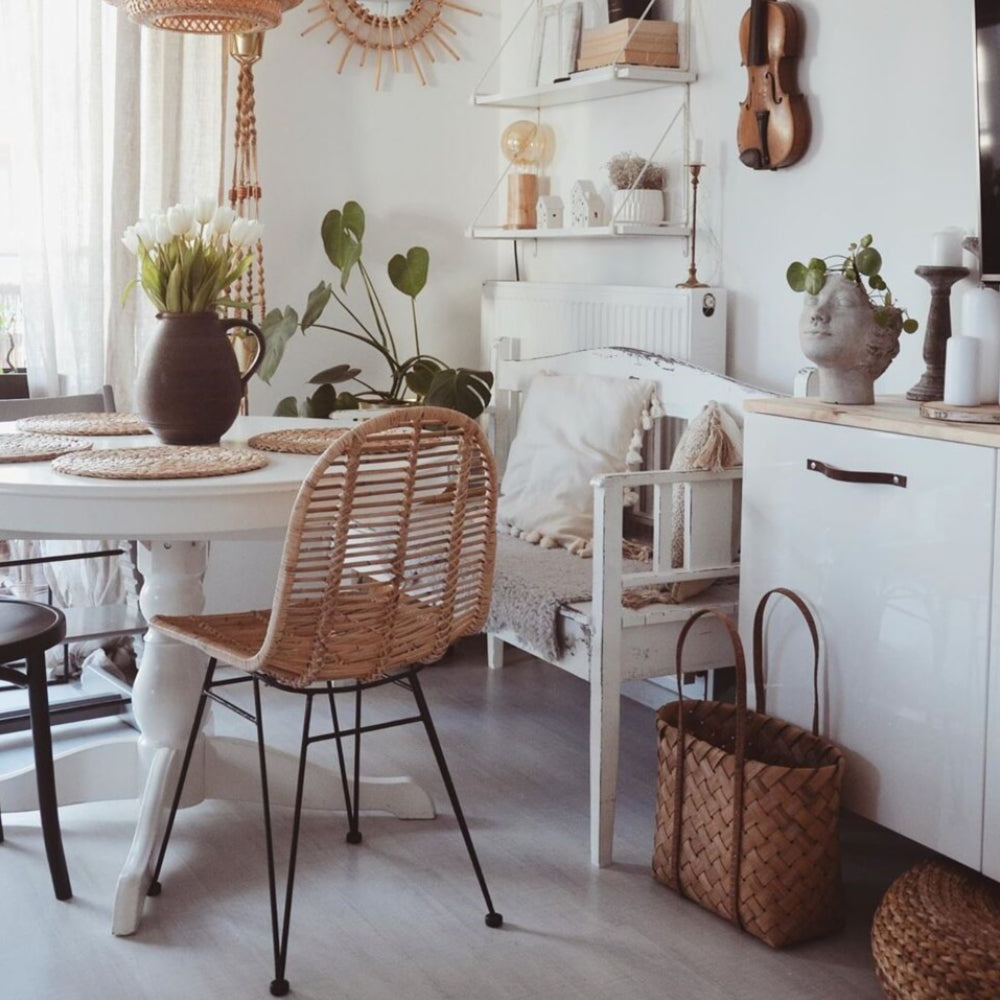 Krzesło Alia z naturalnego rattanu