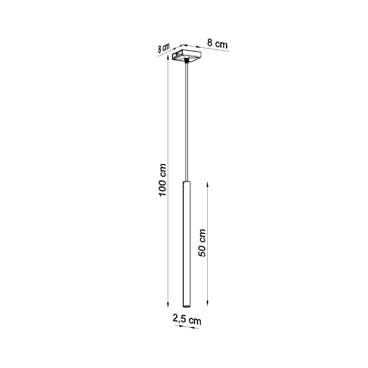 Lampa wisząca Pastelo 1 biała