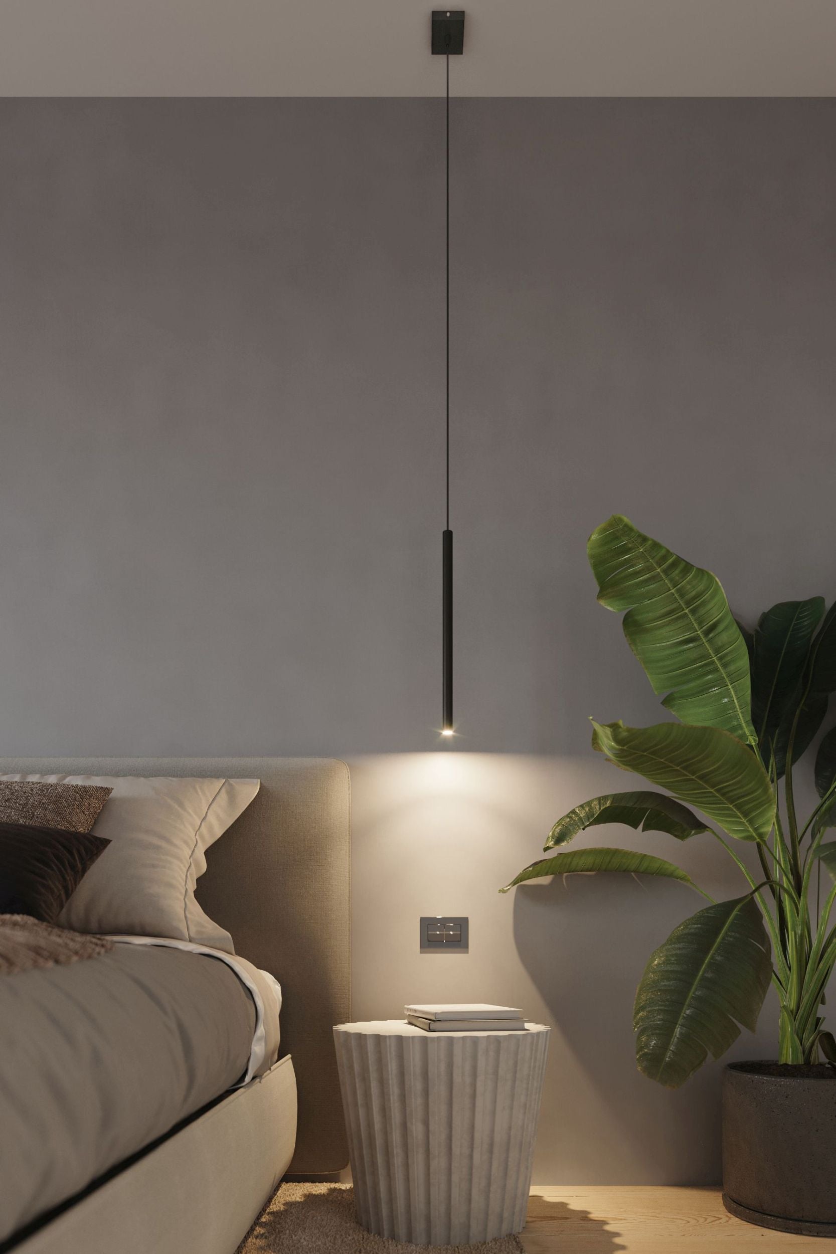 Lampa wisząca Lagga 8x8 cm x1 czarna