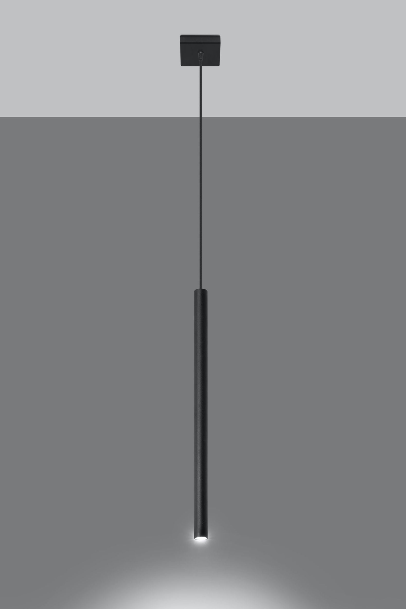 Lampa wisząca Lagga 8x8 cm x1 czarna