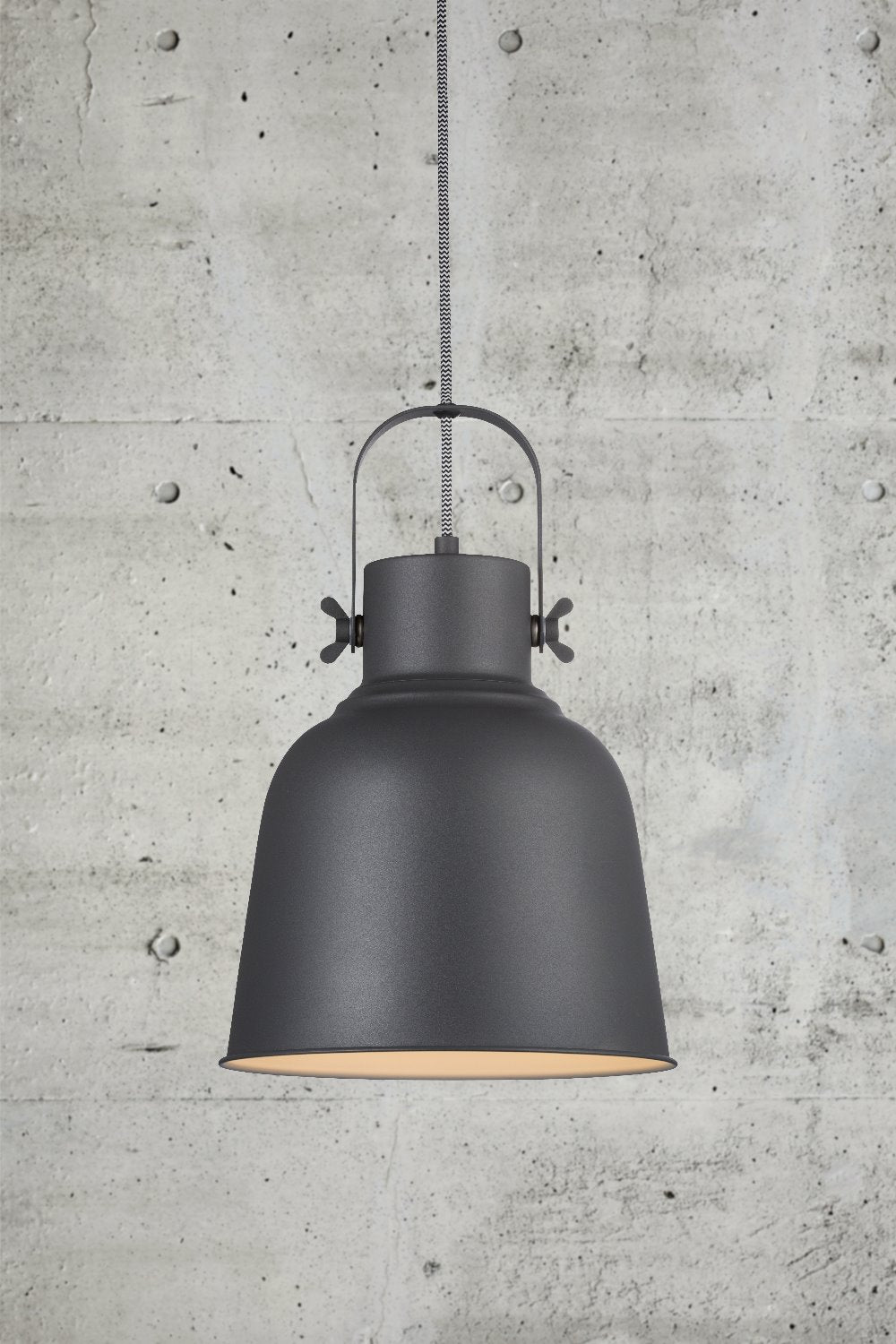 Lampa wisząca Adrian 25x28 cm czarna industrialna