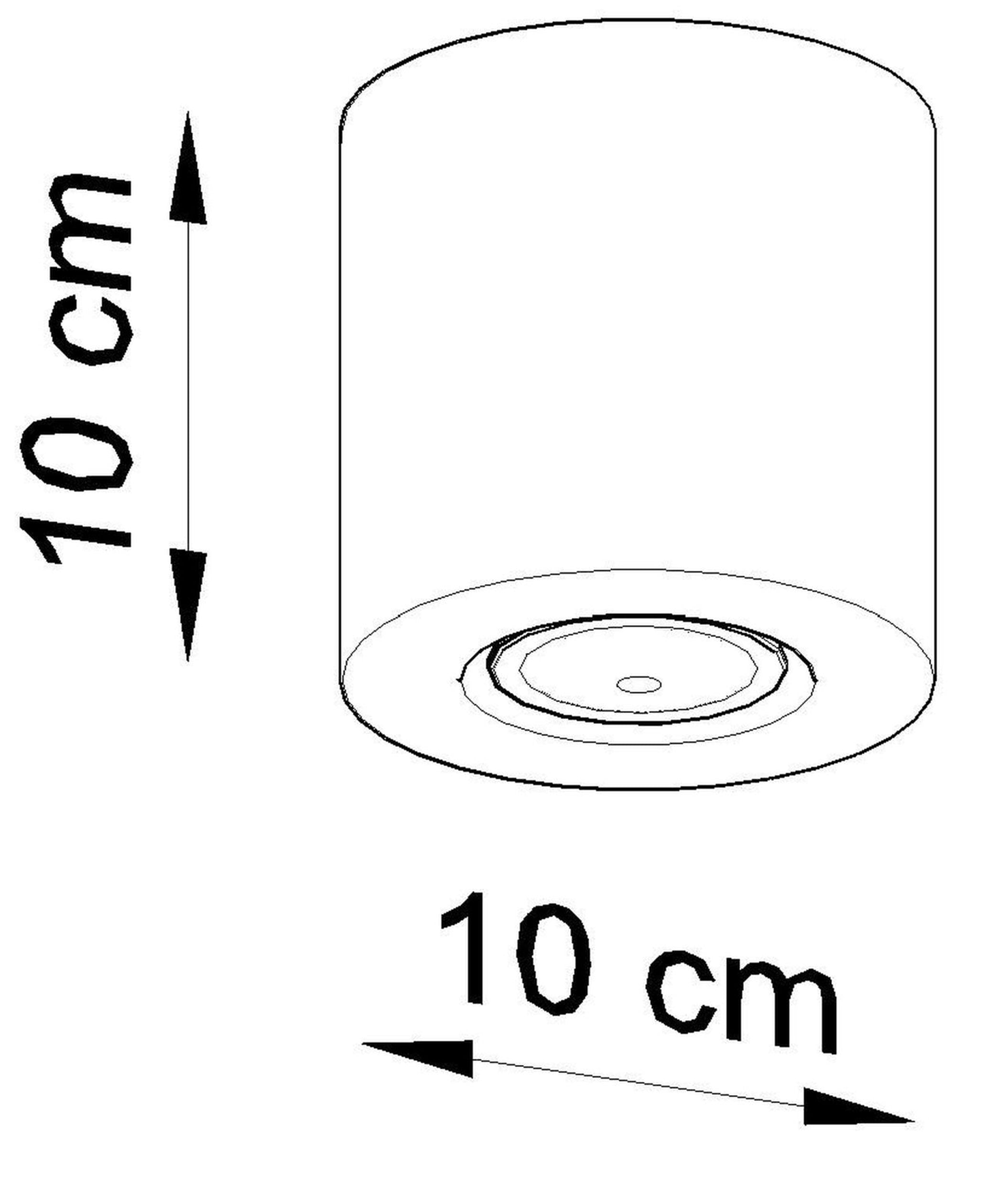 Spot tuba Obett średnica 10 cm x1 naturalne drewno