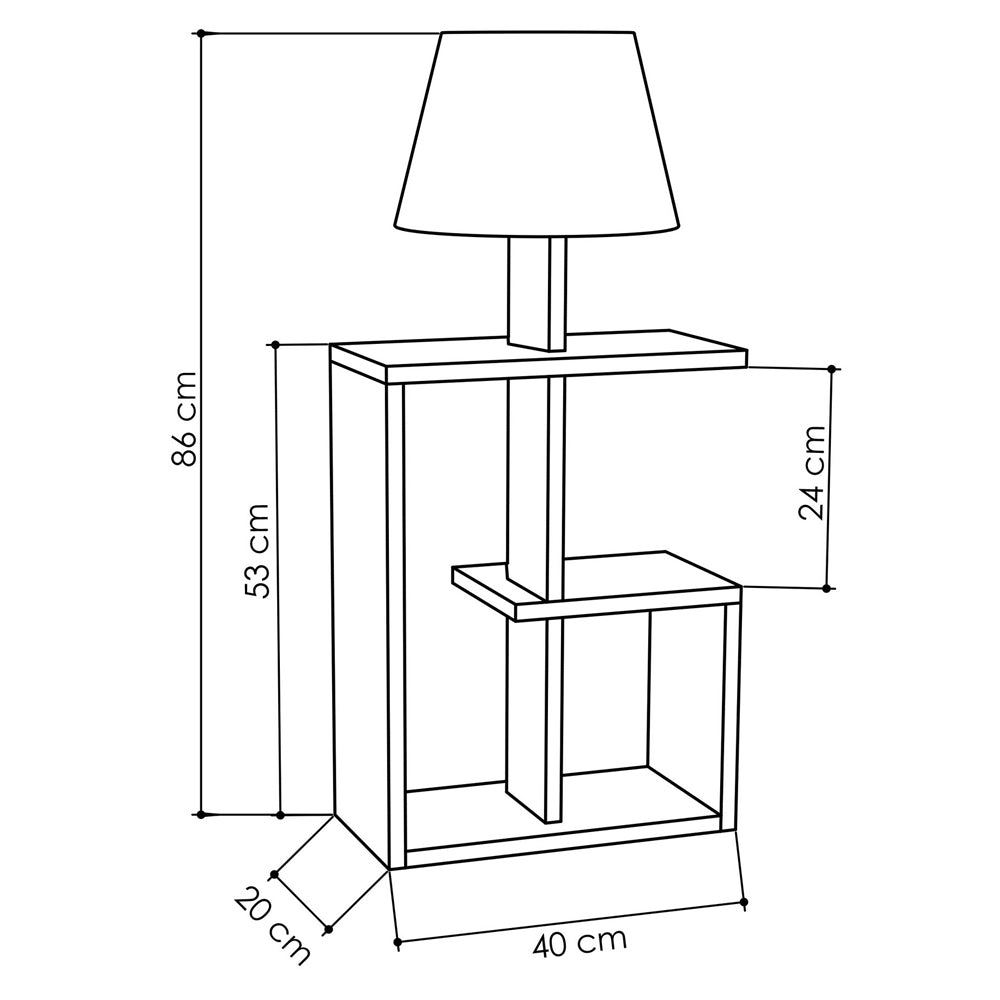 Lampa podłogowa Frogists 86 cm biała