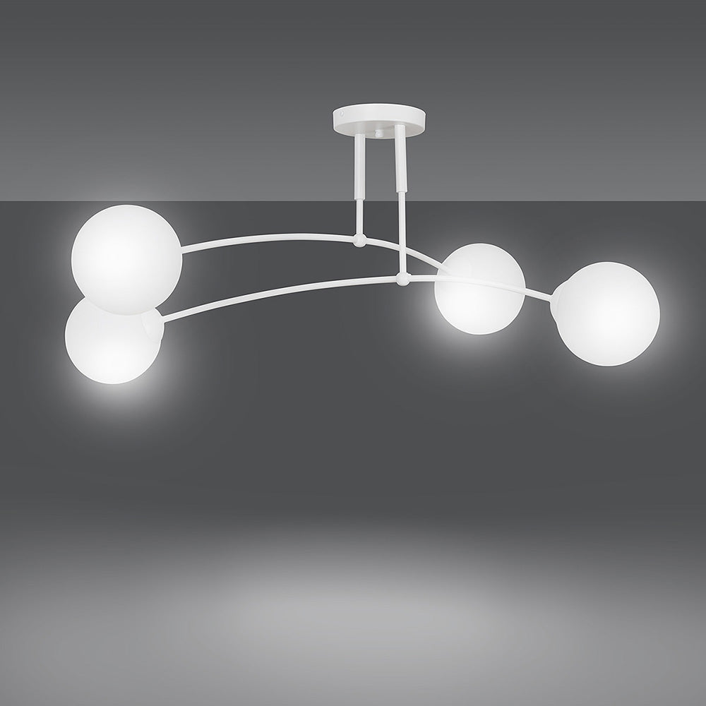 Lampa sufitowa Vinadio biała x4