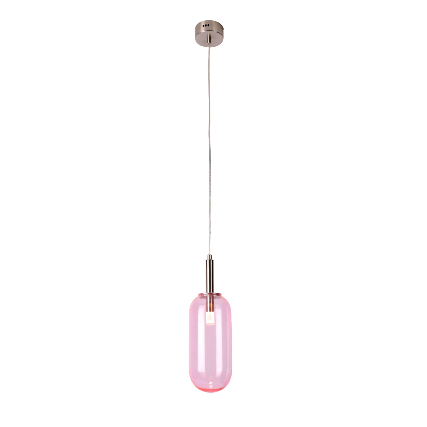 Lampa sufitowa wisząca Jupura różowa