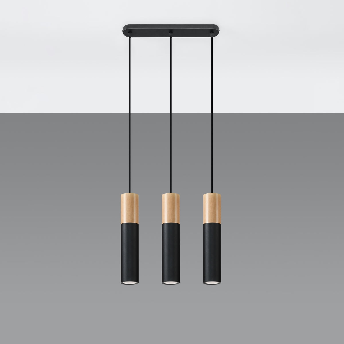 Lampa wisząca Pablo 3L czarna