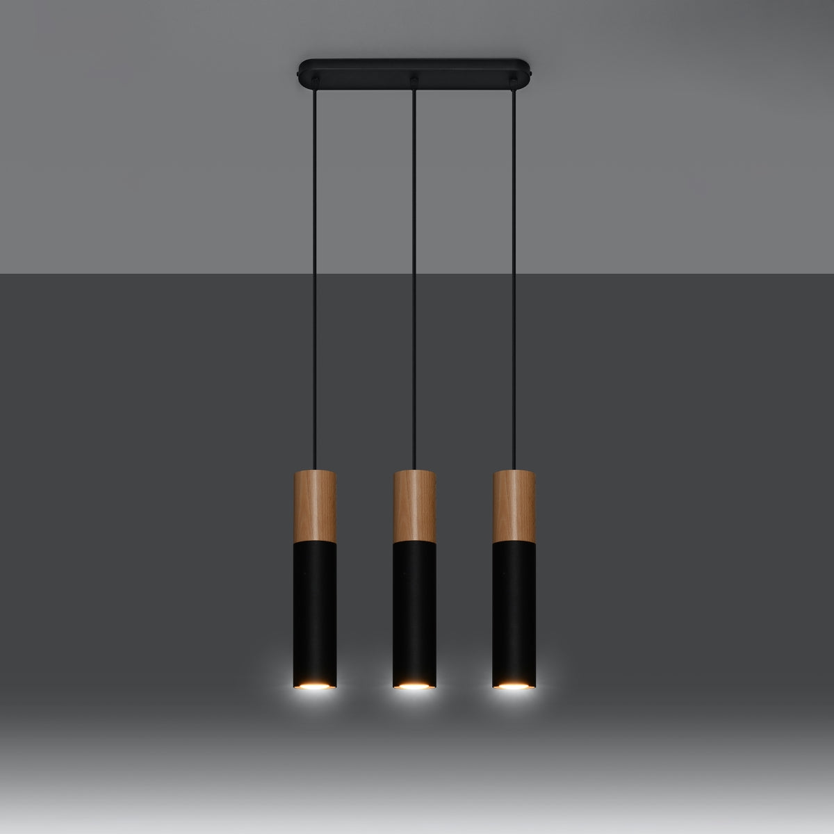 Lampa wisząca Pablo 3L czarna