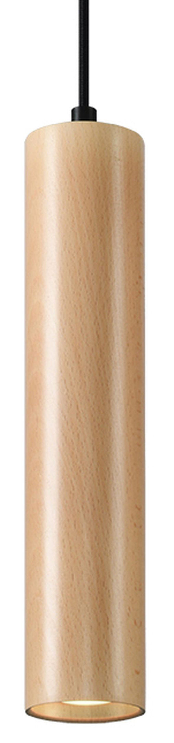 Lampa wisząca Medillo średnica 6 cm x1 naturalne drewno