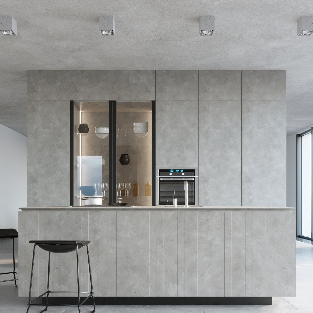 Spot Valde 14 cm beton