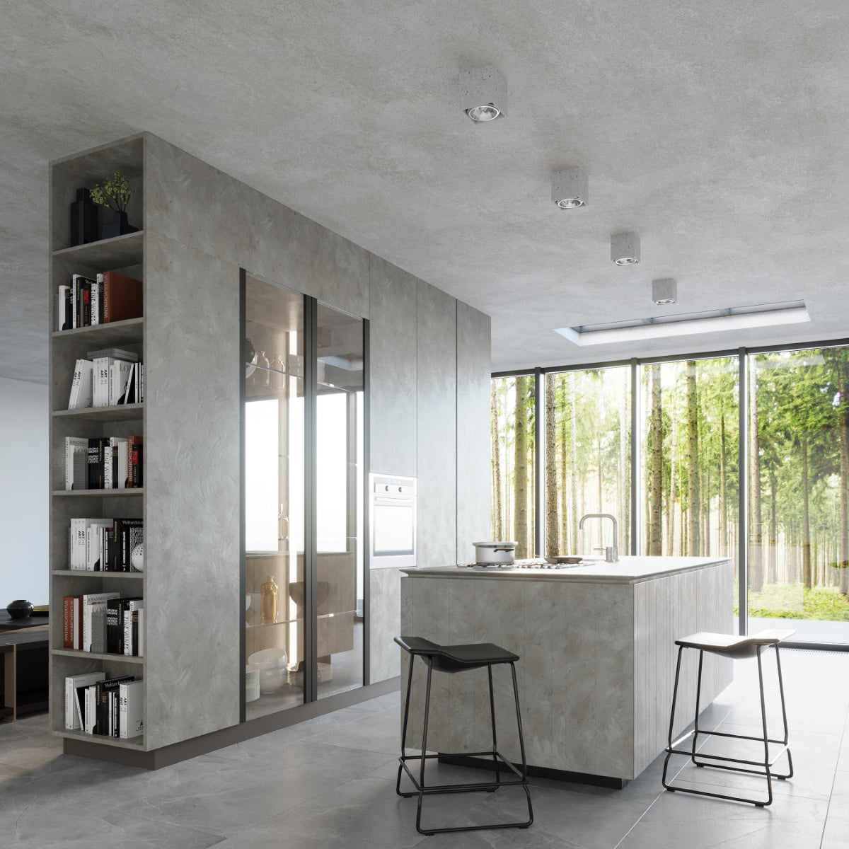 Spot Valde 14 cm beton
