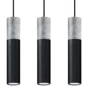 Lampa wisząca Borgio 3L czarny