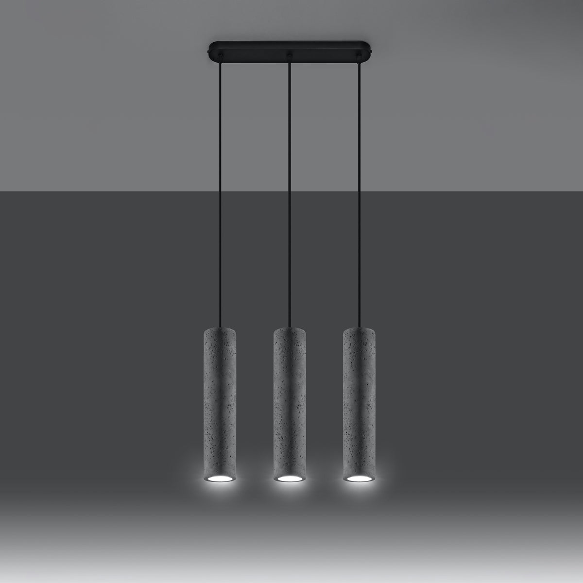 Lampa wisząca Luvo 3L beton