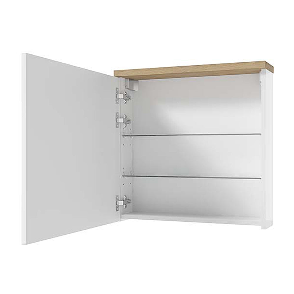 Szafka wisząca Saeli 60x60x15 cm z lustrem