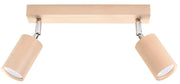 Kinkiet ścienny Medillo 30x20 cm x2 naturalne drewno