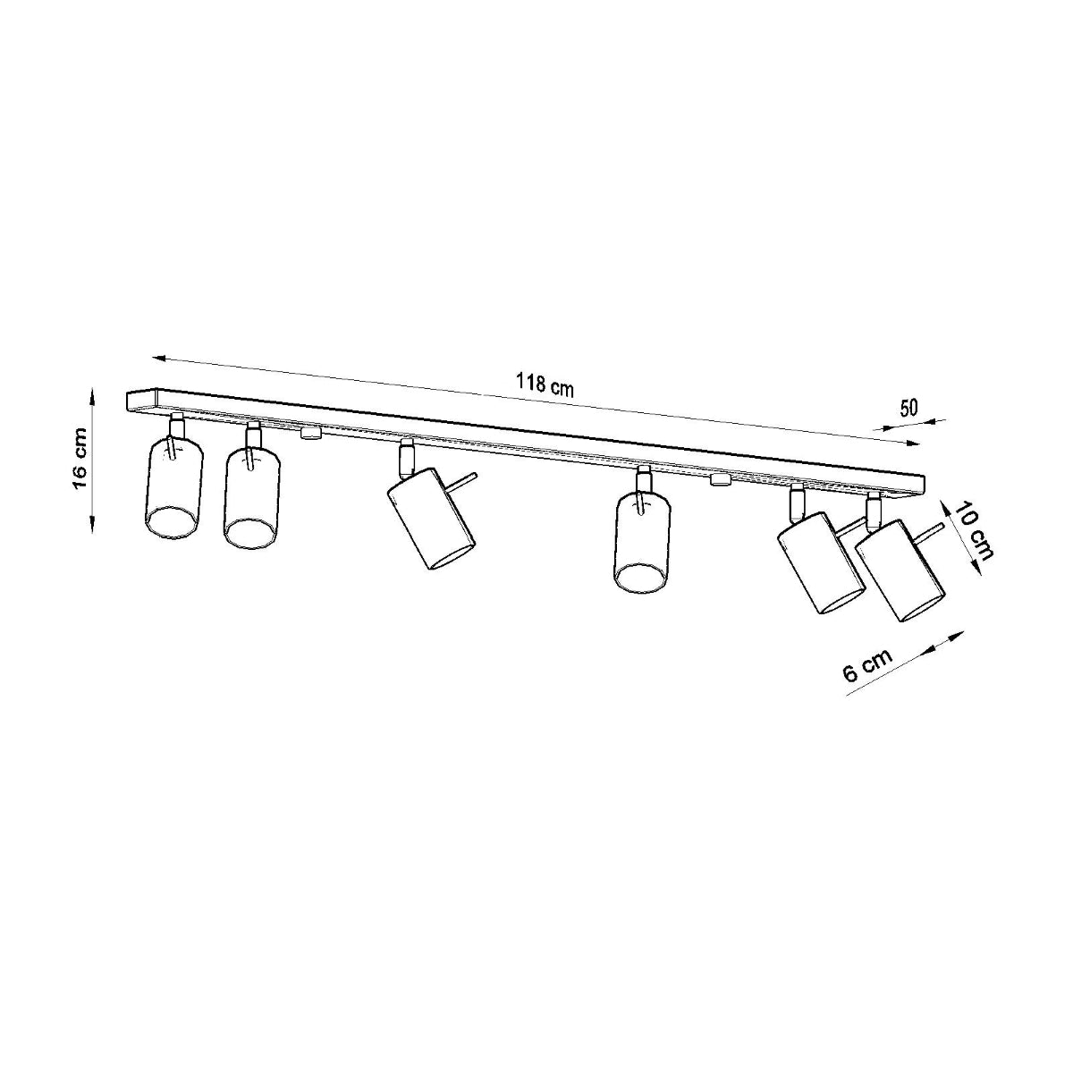 Plafon Ring 6L chrom