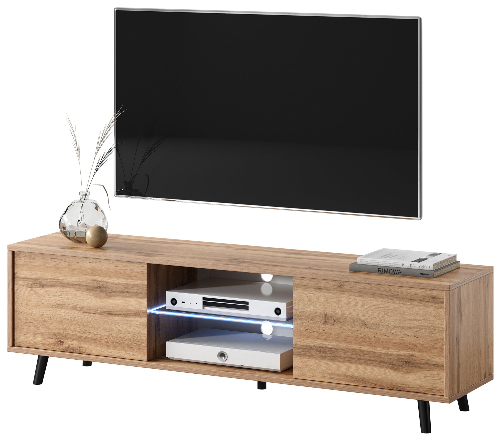 Szafka RTV Lefyr 140 cm Dąb wotan