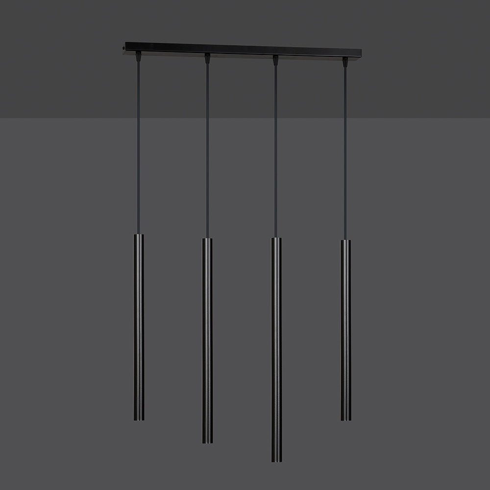 Lampa wisząca Corinaldo czarna x4