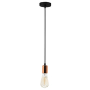 Lampa sufitowa Pabella vintage czarna/miedziana