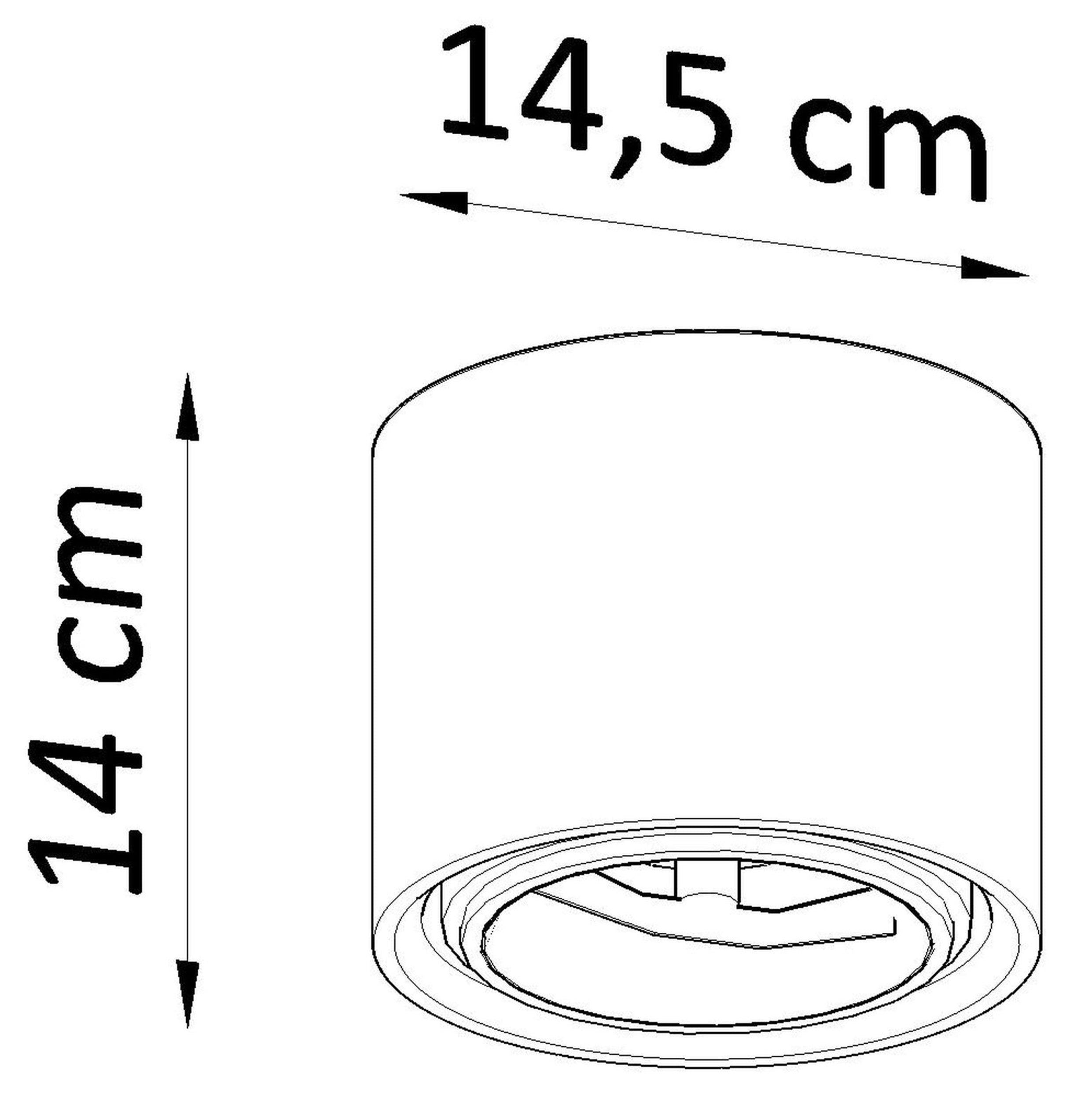 Spot Siegg z ceramiki średnica 14,5 cm biały