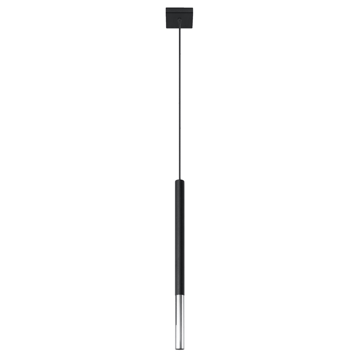 Lampa wisząca Mozaica 1 czarny/chrom