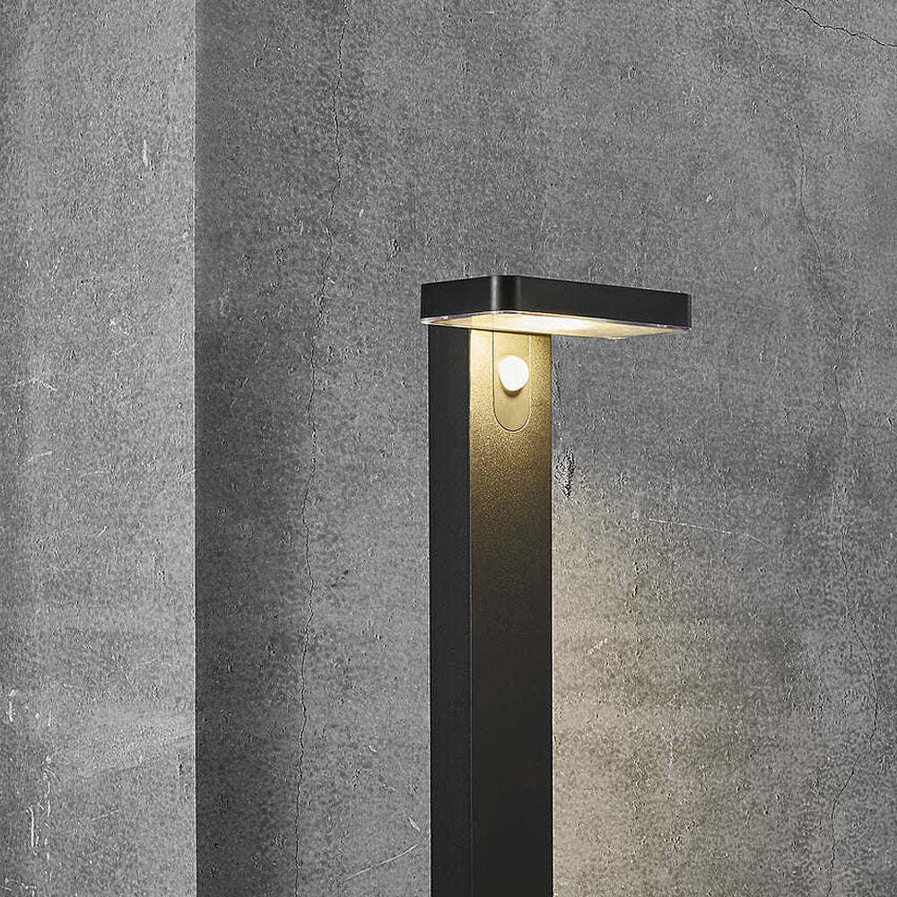 Lampa ogrodowa solarna Rica Square z czujnikiem ruchu prostokątna
