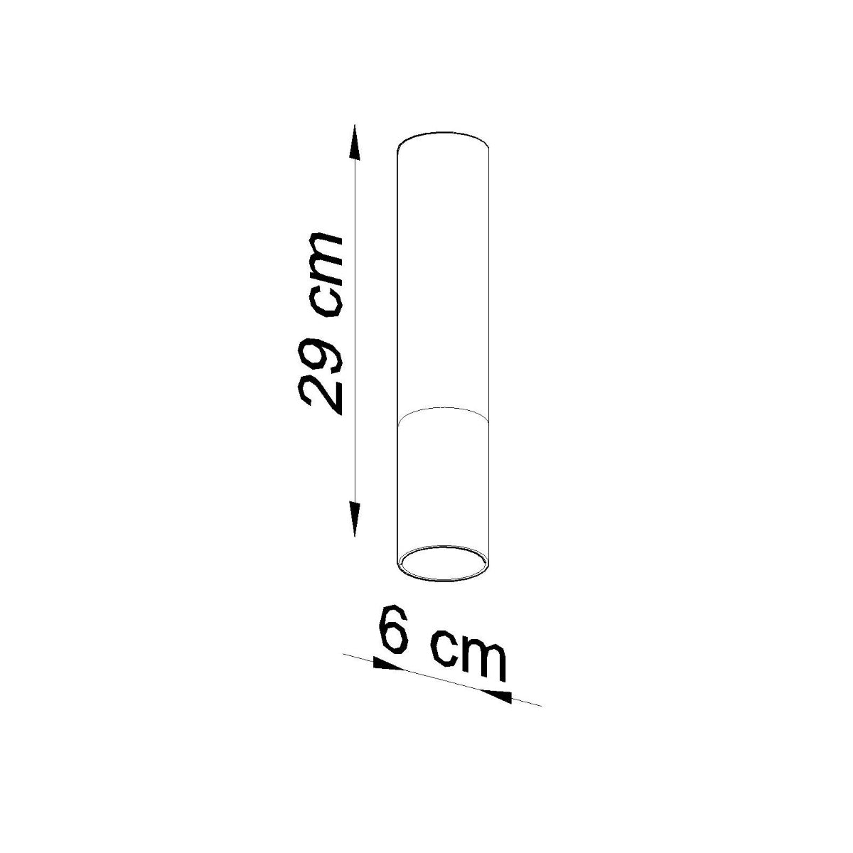 Plafon Loopez czarny/miedź