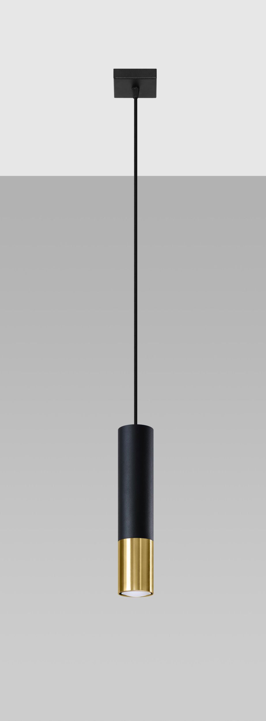 Lampa wisząca Obett średnica 6 cm x1 czarna/złota