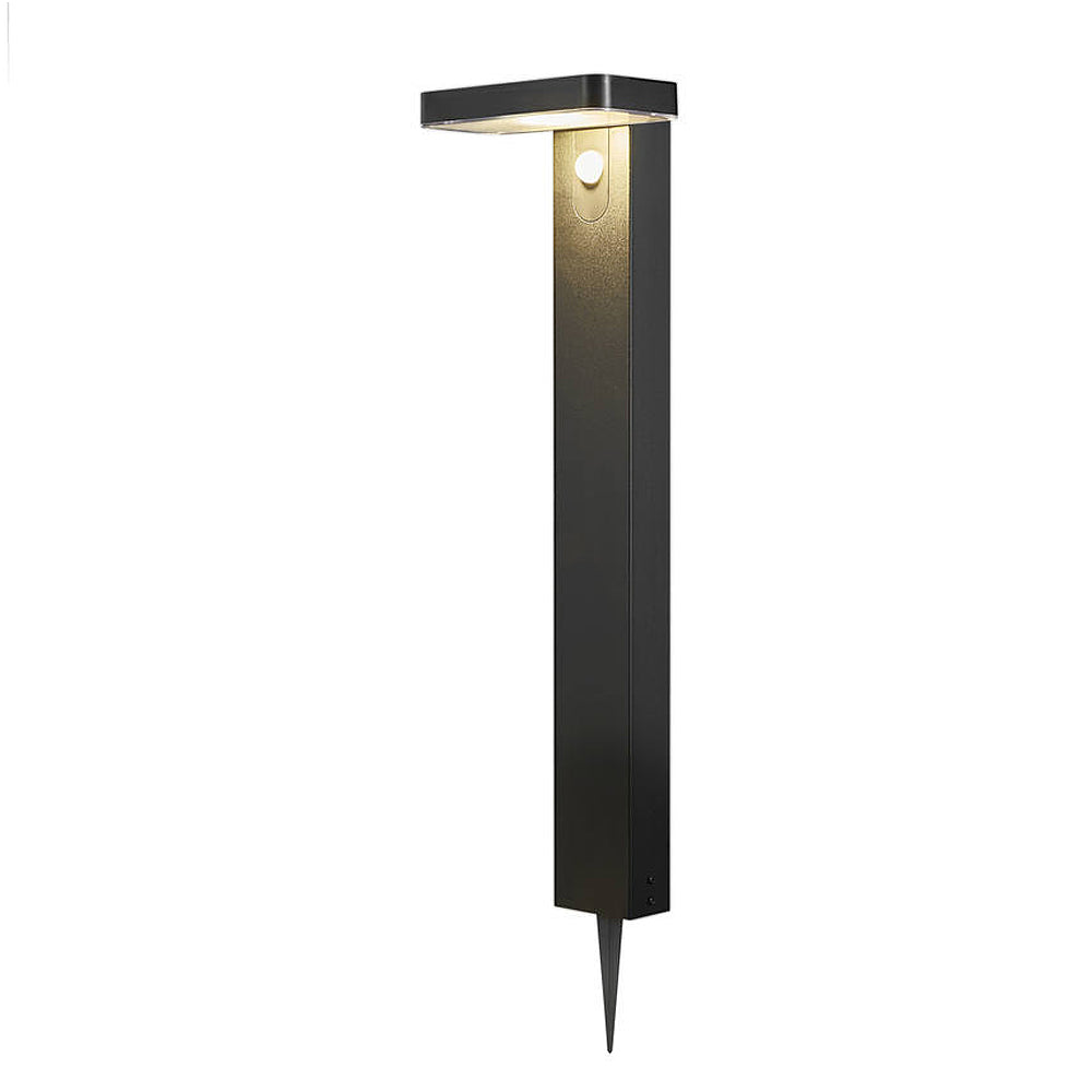 Lampa ogrodowa solarna Rica Square z czujnikiem ruchu prostokątna